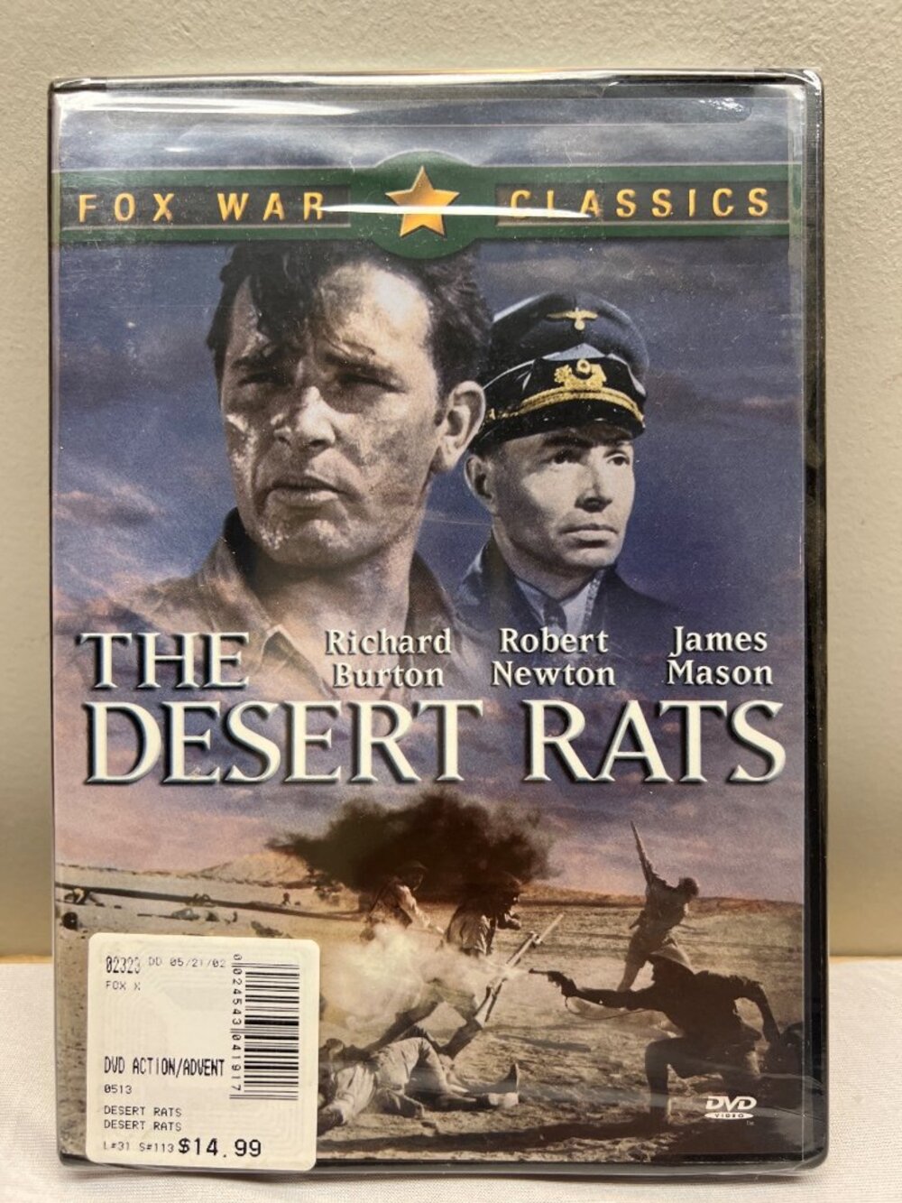 The Desert Rats DVD Fox War Classics Movie WWII Heros New Sealed